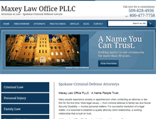 Tablet Screenshot of maxeylaw.com